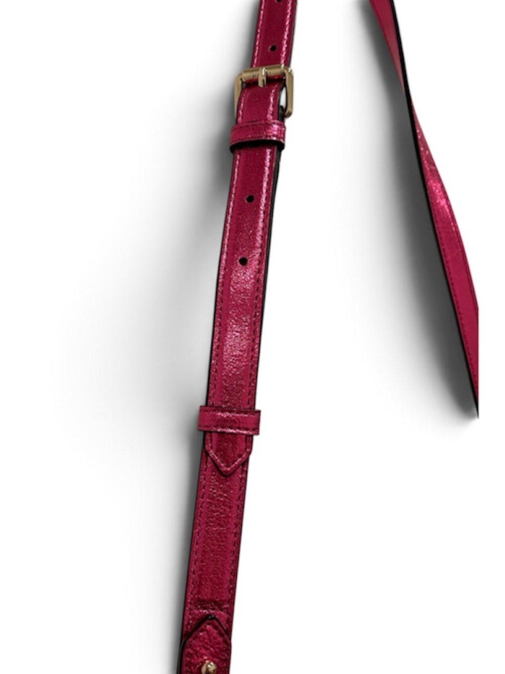 Henri Bendel Cambria Metallic Lipstick Pink Leather Satchel/Crossbody NWT - Picture 15 of 16